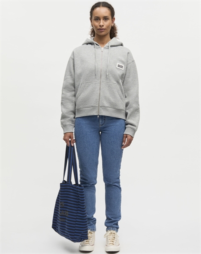 Mads Nørgaard - Standard Bobo Hood Sweatshirt - Grey Melange